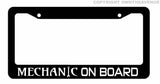 Mechanic on Board Car Truck Auto License Plate Frame Holder - OwnTheAvenue
