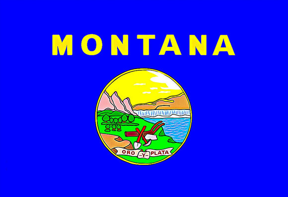 Montana State Flag Car Truck Window Bumper Laptop Cooler Vinyl Decal Sticker