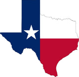 Texas Shape State Flag Sticker Decal Vinyl America American Country Bush - OwnTheAvenue