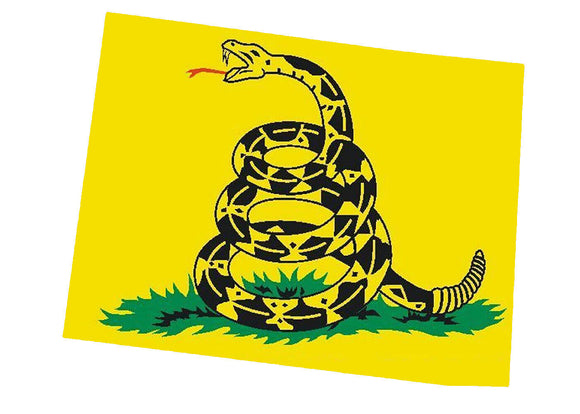 Colorado CO State Outline Gadsden Flag Vinyl Sticker - OwnTheAvenue