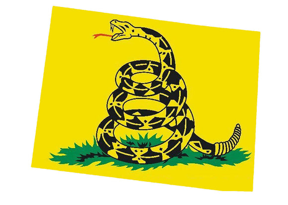 Colorado CO State Outline Gadsden Flag Vinyl Sticker