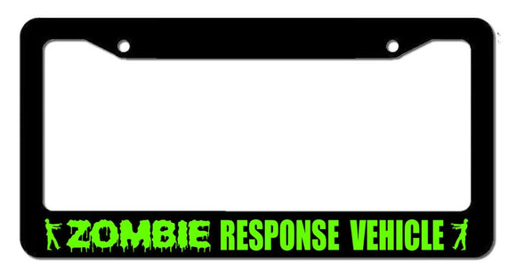 Zombie Response Vehicle #2 Funny Zombie Apocalypse Car Truck Auto License Plate - OwnTheAvenue