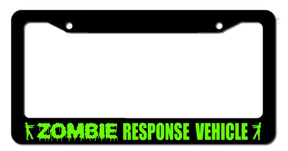 Zombie Response Vehicle #2 Funny Zombie Apocalypse Car Truck Auto License Plate
