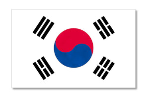 South Korean Flag Vinyl Sticker Decal South Korea 4"