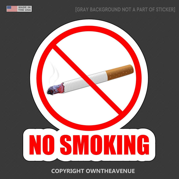 NO SMOKING Store Shop Mall Retail Business Vinyl Sticker Decal Choose Size - OwnTheAvenue