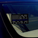 American Flag Pledge of Allegiance Blue Colors Car Window Sticker Decal 4" - OwnTheAvenue