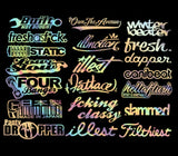 JDM Mega Sticker Pack Low Tuner Racing Vinyl Decals 20 Stickers Choose Color FCO - OwnTheAvenue
