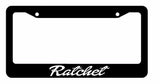 JDM Ratchet D Drift Race Built Low Turbo Black License Plate Frame (RatchetFr8m) - OwnTheAvenue