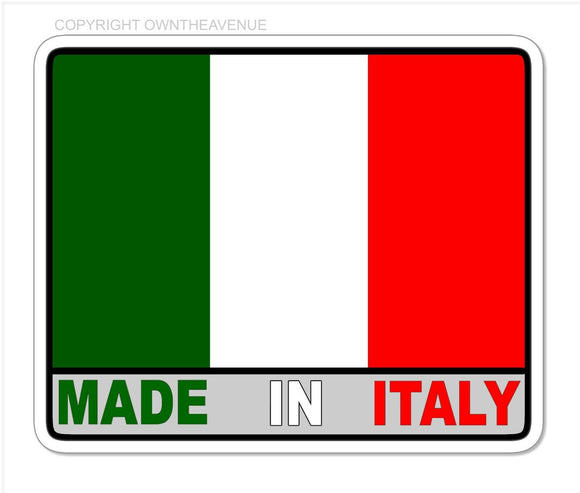 Made In Italy Italian Funny Racing Drifting Drag Euro Vinyl Decal Sticker 3