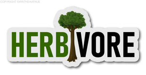 Herbivore Plant Based Diet Vegan Vegetarian Funny Vinyl Decal Sticker 5"