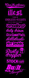 11 JDM Racing Drifting Drag Vinyl Sticker Decal Pack Lot - Model: 92934B - OwnTheAvenue