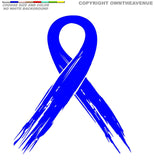Cancer Ribbon Breast Cancer Awareness Car Truck Decal Vinyl Sticker Choose Color - Model: D-038 - OwnTheAvenue