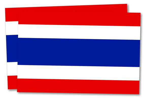 x2 Thailand Thai Flag Car Truck Window Bumper Laptop Cup Vinyl Sticker Decal 4