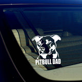 PITBULL DAD Decal Sticker Car Window Bumper Wall I Love My Rescue Dog 4" Inches - OwnTheAvenue