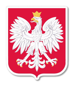 Polish Coat of Arms Car Truck Window Bumper Laptop Cooler Cup Sticker Decal 4"