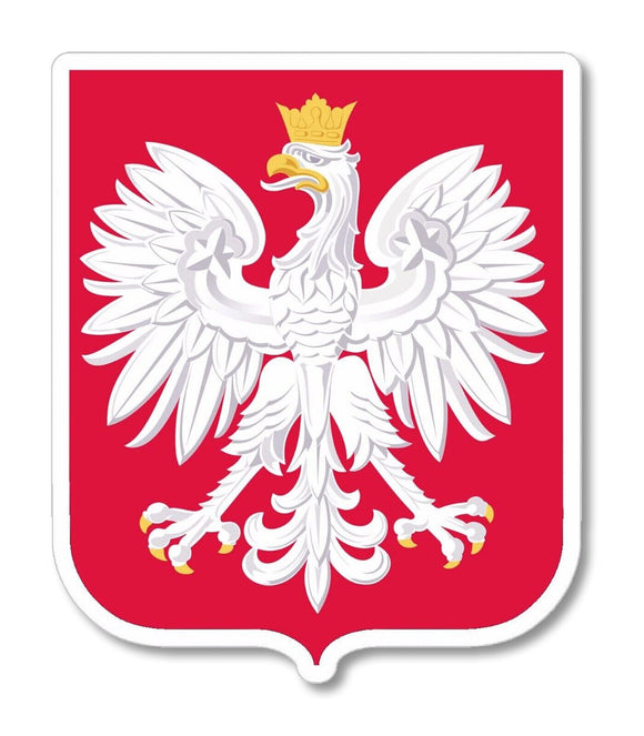 Polish Coat of Arms Car Truck Window Bumper Laptop Cooler Cup Sticker Decal 4