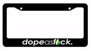 JDM Dope As F*ck Wakaba Race Drift Low Turbo Black Funny License Plate Frame 33S - OwnTheAvenue