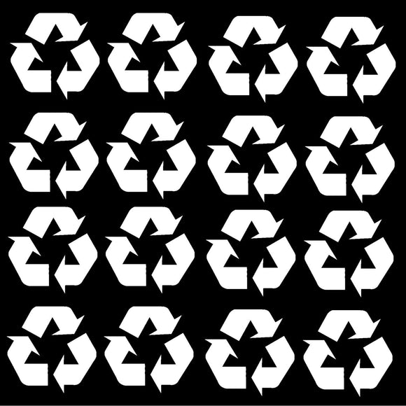 Recycle Symbol White 1