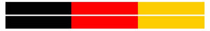 Thin German Flag Stripe Sticker Decal Vinyl Germany Flag Colors European Euro - OwnTheAvenue
