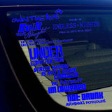 JDM Sticker Pack Lot of 8 Decals Low Race Drift Tuner Dope Choose Color SRNCEN8 - OwnTheAvenue