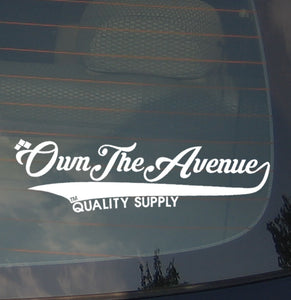 JDM Own The Avenue Vinyl Decal Sticker Quality Supply Low Drift Race 7.5" Ribbon - OwnTheAvenue