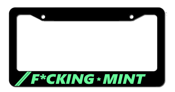 Mint JDM Drag Drift Drifting Racing Low Funny Car Truck License Plate Frame