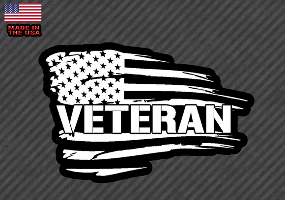 American flag Veteran sticker decal - Military Soldier 5