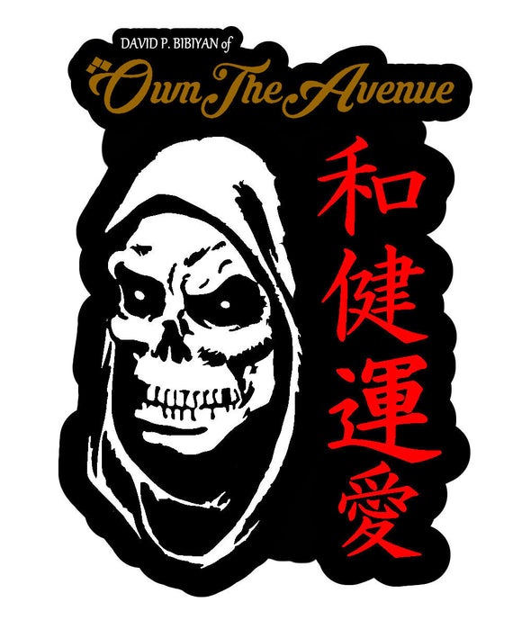 JDM Grim Reaper Japanese Kanji Drifting Racing OwnTheAve Vinyl Decal Sticker 5