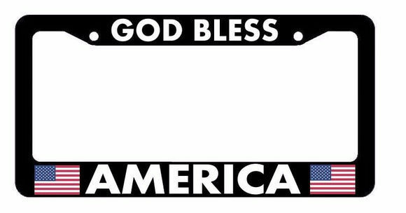 GOD BLESS AMERICA USA Pride Patriot Country Culture License Plate Frame - OwnTheAvenue