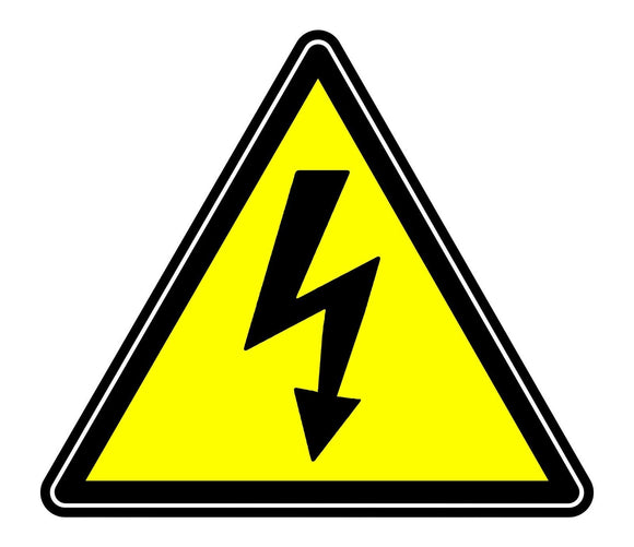 Warning Danger High Voltage Logo Symbol Sticker Decal 4