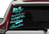 JDM Sticker Decal 5 Pack MINT Built Not Bought, Fresh As F* Flawless (5PKDmint) - OwnTheAvenue