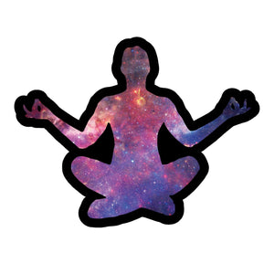 Buddha Yoga, Meditation, Peace, Love, Laptop Car, Truck Vinyl  sticker Decal - 4" Inches Long