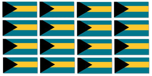 x12 Bahamas Country Flag BS BHS Car Truck Window Bumper Vinyl Sticker Decal 2"