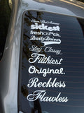 Lot / Pack Of 9 Primo JDM Vinyl Decal Stickers (9PKprimo) - OwnTheAvenue