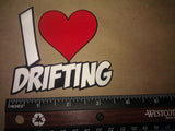 I Love Heart Drifting JDM Vinyl Decal  Sticker Low Drift Race Dope #4435 - OwnTheAvenue