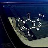 Caffeine Molecule Vinyl Decal Sticker for Laptop Car Science Sticker - OwnTheAvenue