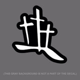 Calvary Hill Christian Christ Cross Auto Vinyl Decal Sticker 5" Digital Printed - OwnTheAvenue