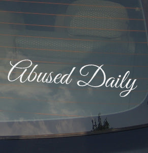 Abused Daily JDM  Car Sticker Decal Vinyl Low Drift Euro 8" - OwnTheAvenue