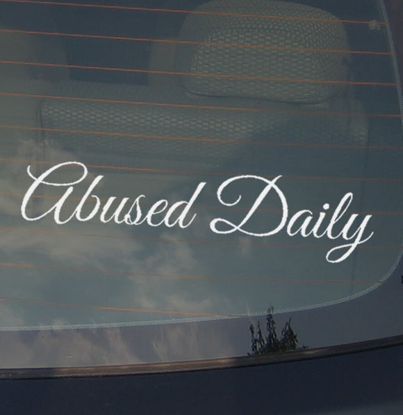 Abused Daily JDM  Car Sticker Decal Vinyl Low Drift Euro 8