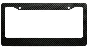 JDM Black Carbon Look License Plate Frame Front & Rear Universal DIY - OwnTheAvenue