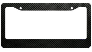 JDM Black Carbon Look License Plate Frame Front & Rear Universal DIY - OwnTheAvenue