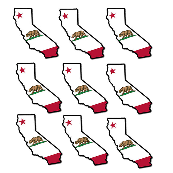 Cali California Bear State Pack / Lot of 9 Vinyl Decal Stickers 4
