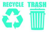 Recycle Trash Symbol Decals Sticker Logos For Home & Office Choose A1 - OwnTheAvenue