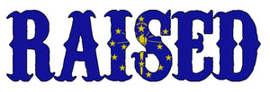 Indiana IN Flag Raised Vinyl Sticker - OwnTheAvenue