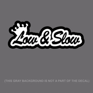 Low N Slow Four Banger Funny Slammed Low Lowered JDM Decal Sticker #LW - OwnTheAvenue