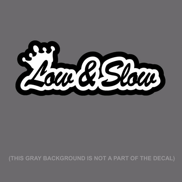 Low N Slow Four Banger Funny Slammed Low Lowered JDM Decal Sticker #LW - OwnTheAvenue