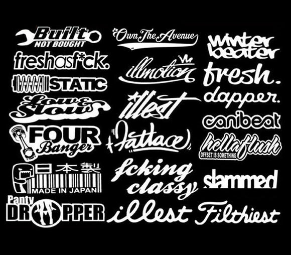 Sticker compatibile per OPEL CORSA D OPC DOWN OUT DUB JDM TUNING Sticker compatibile per OPEL CORSA D OPC DOWN OUT DUB JDM TUNING