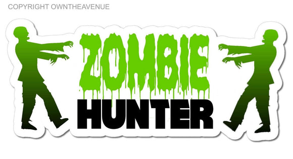 Zombie Hunter Apocalypse Funny Walking Vinyl Sticker Decal 5