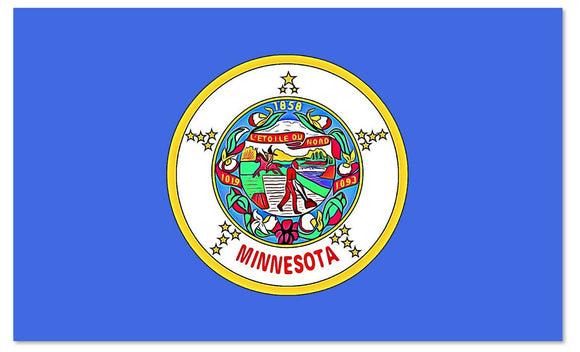 Minnesota MN Flag Car Truck Window Bumper Cup Laptop Cooler Decal Sticker 4