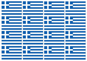 x12 Greek Greece Flag Car Truck Window Bumper Laptop Cup Vinyl Sticker Decal 2" - OwnTheAvenue